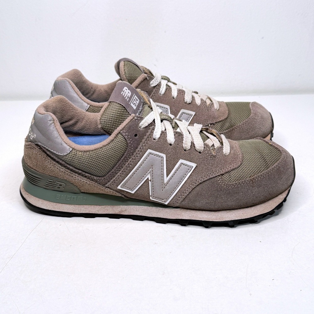 New Balance 574 Womens 10‎ Gray Suede Mesh Low Top Sneakers W574GS